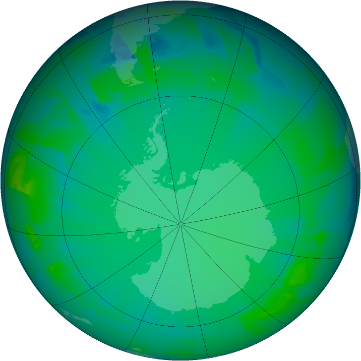 Ozone Map 2009-07-11
